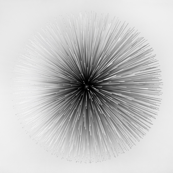 [소리, 공간을 조각하다] 김병호, 부드러운 충돌, 2011, 알루미늄, 피에조 스피커, 아르두이노, 330x300x165cm