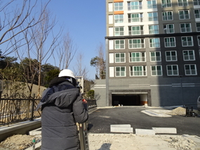 신축 아파트 공사장 지진발생에 따른 합동안전 점검 완료